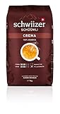 Schwiizer Schüümli medium_roast, Crema Ganze Kaffeebohnen 1kg - Intensität 3/5 - UTZ-zertifiziert